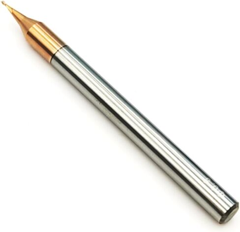 2pcs/Package HRC60 2Flutes Micro Carbide Flat End Mill Square end Mill CNC Cutting Tools for Metal Shank Diameter 4mm (2pcs, Cutting Diameter 0.6mm) in Saudi Arabia