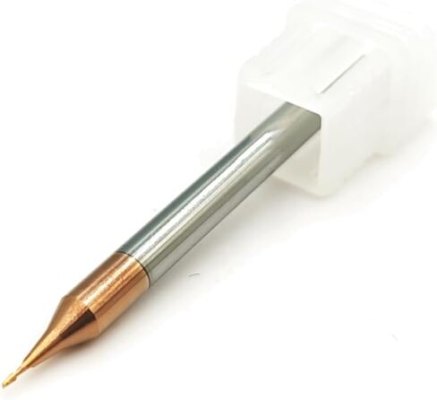 2pcs/Package HRC60 2Flutes Micro Carbide Flat End Mill Square end Mill CNC Cutting Tools for Metal Shank Diameter 4mm (2pcs, Cutting Diameter 0.6mm) in Saudi Arabia