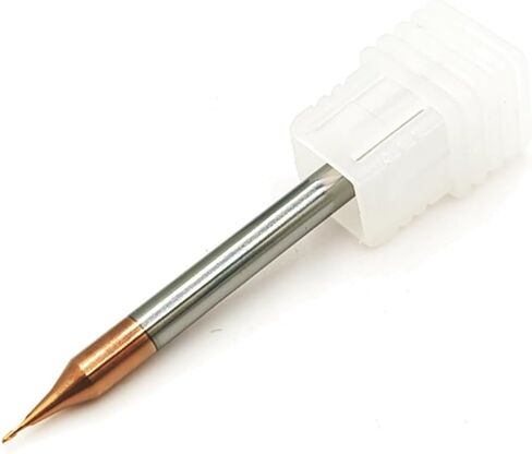 2pcs/Package HRC60 2Flutes Micro Carbide Flat End Mill Square end Mill CNC Cutting Tools for Metal Shank Diameter 4mm (2pcs, Cutting Diameter 0.6mm) in Saudi Arabia