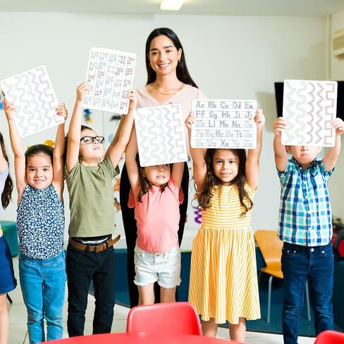 24pcs Double Sided Cardboard Lined Dry Erase Whiteboard Ruled Writing Paper Cardboard Handwriting Practice for Student Teacher Learning Tool Mini Portable Drawing Learning 12" x 9" in Saudi Arabia