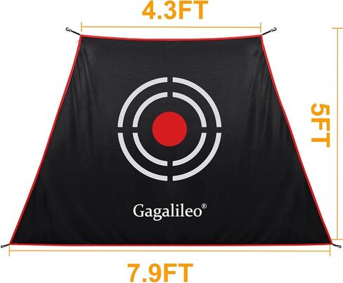Gagalileo Golf Target Cloth Replacement : Portable Easy Setup with S-Hooks & Ropes, All Golfers Training Accuracy for Backyard & Garage Trapezoid Shape for Golf Tent Net in Kuwait