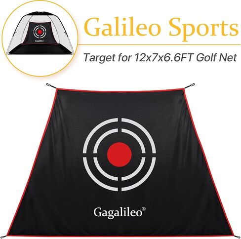 Gagalileo Golf Target Cloth Replacement : Portable Easy Setup with S-Hooks & Ropes, All Golfers Training Accuracy for Backyard & Garage Trapezoid Shape for Golf Tent Net in Kuwait