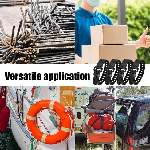 4pcs أشرطة الأداة المساعدة مع الإبزيم ، والأشرطة الصناعية القابلة لإعادة الاستخدام والقابلة للتعديل لشاحنات الشاحنات والأمتعة تأمين أداة انتقام التثبيت in Saudi Arabia