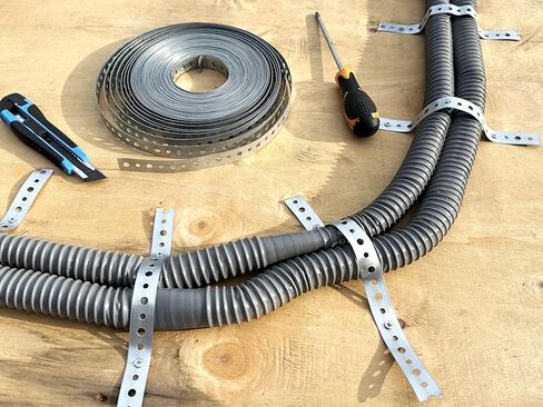 Galvanized 3/4-Inch X 100-Feet Metal Strapping with Holes 24-Gauge Metal Pipe Hanger Strap for Plumbing, HVAC and Duct Support in Kuwait