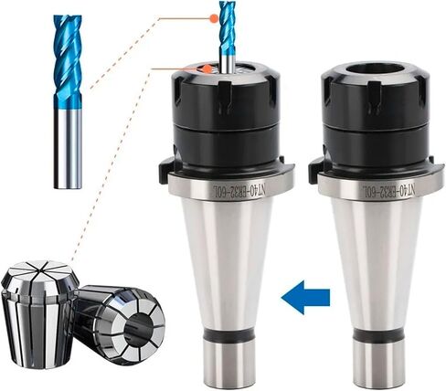 Tool Holder ISO30 ISO40 NT30 NT40 ER16 ER25 ER32 ER40 BT40-ER25-70 Milling Tool Holder CNC Milling Machine Accessories Lathe Accessories(NT30-ER25 M12) in Saudi Arabia