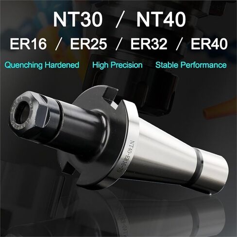 Tool Holder ISO30 ISO40 NT30 NT40 ER16 ER25 ER32 ER40 BT40-ER25-70 Milling Tool Holder CNC Milling Machine Accessories Lathe Accessories(NT30-ER25 M12) in Saudi Arabia
