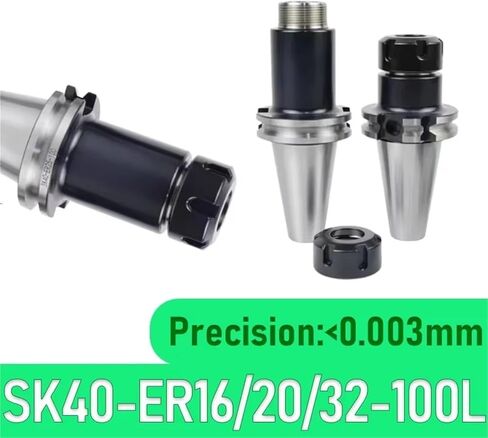 SK SK40 ER16 ER20 ER25 ER32 100L SPRING COLLET TOOL حامل SK-ER عالي الدقة CNC Milling Machine حامل المخرطة (SK40-ER25-100) in Saudi Arabia