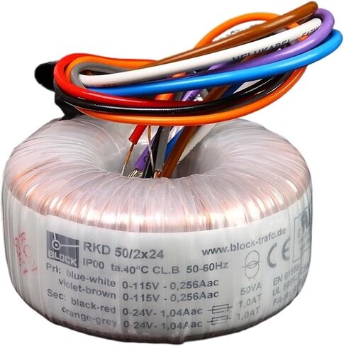 50W Dual 12V 18V 24V Block toroidal Transformer Fever Ring Cow 50VA(50W Dual 18V) in Saudi Arabia