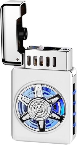 Sturdy and Durable, Multiple Usage Modes, Portable and Compact, Smart Induction Kerosene Lighter, Transparent Window to See The Fuel, refillable and Reusable (Fuel not Included)(Orange) in Saudi Arabia