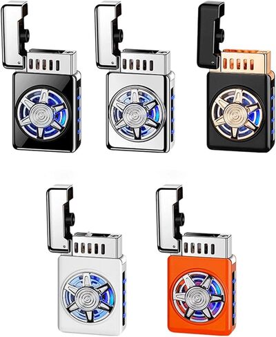 Sturdy and Durable, Multiple Usage Modes, Portable and Compact, Smart Induction Kerosene Lighter, Transparent Window to See The Fuel, refillable and Reusable (Fuel not Included)(Orange) in Saudi Arabia