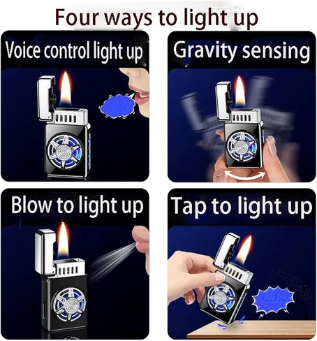 Sturdy and Durable, Multiple Usage Modes, Portable and Compact, Smart Induction Kerosene Lighter, Transparent Window to See The Fuel, refillable and Reusable (Fuel not Included)(Orange) in Saudi Arabia