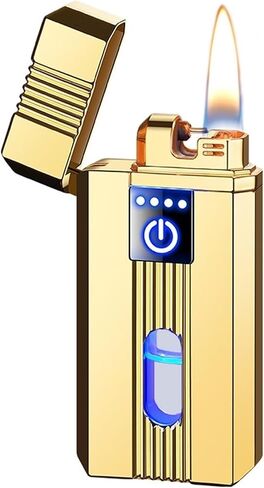 2024 Metal Lighter, Lighter with Visible Window, Kerosene Soft Flame Lighter, Smart Induction Lighter, Suitable for Candles, Camping, etc. (Fuel not Included)(Silver) in Saudi Arabia