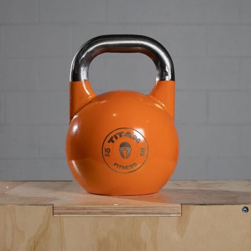 Titan Fitness Competition Kettlebell, Single Piece Casting, KG Markings, Full Body Workout in Saudi Arabia