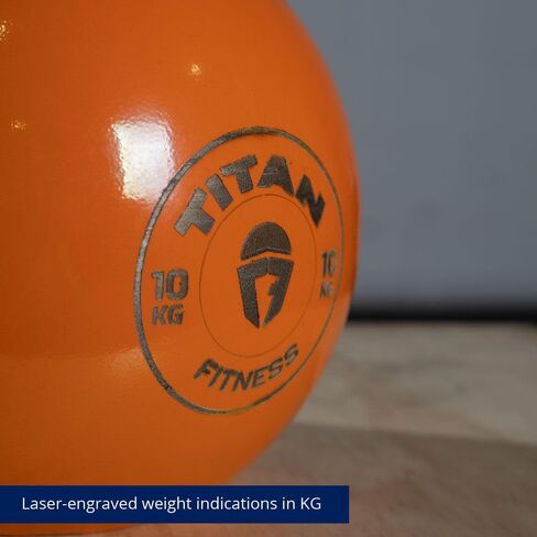 Titan Fitness Competition Kettlebell, Single Piece Casting, KG Markings, Full Body Workout in Saudi Arabia