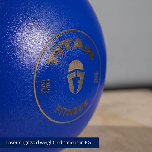 Titan Fitness Competition Kettlebell, Single Piece Casting, KG Markings, Full Body Workout in Saudi Arabia