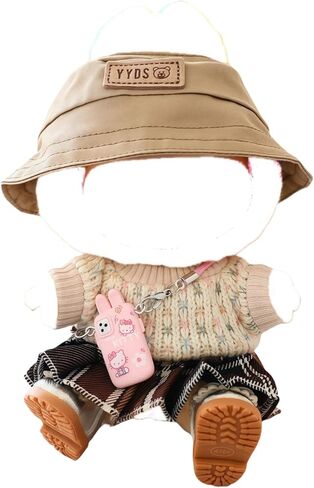 مجموعة ملابس دمية 17 سم (بدون دمية) ، 3 قطع ملابس ملابس لثلاثي دلصة الدمية 6.7 بوصة ، وملحقات الأزياء أنيقة وملحق in Kuwait