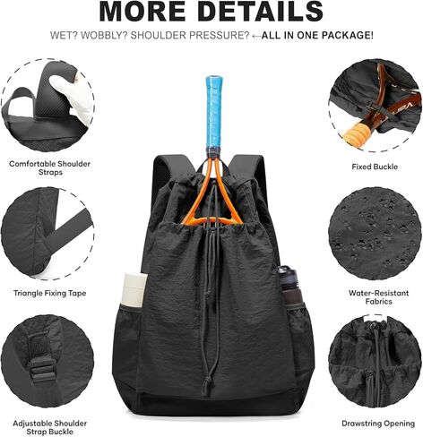 أكياس تنس Coofway للنساء رجال Biacleball Bag Beach Tennis Bag Bagnring Pickleball Tennis Backpack Accinton Bags in Kuwait