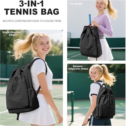 أكياس تنس Coofway للنساء رجال Biacleball Bag Beach Tennis Bag Bagnring Pickleball Tennis Backpack Accinton Bags in Kuwait