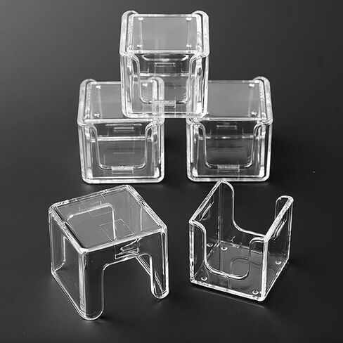 2 قطع جديلة نصيحة الحامل الطباشير Acrylic حمام السباحة الطباشير الحامل مربع واحد البلياردو الطباشير الطباشير حامل الحامل البلياردو الطباشير مربع مربع الطباش in Saudi Arabia