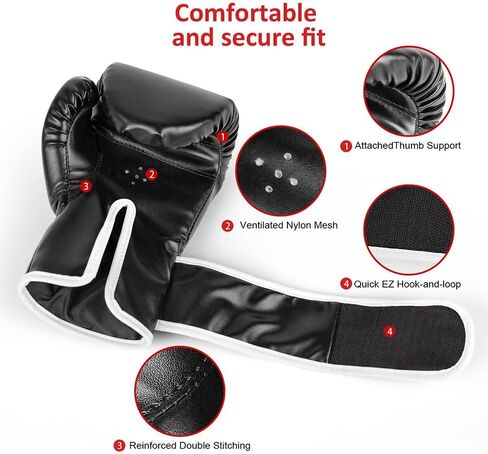 Kids Boxing Gloves Age 3-9 Years - High Density Sponge Foam Training Gloves for Kickboxing, Sparring & Fitness | Adjustable Wrist Wrap (6OZ) | Boys & Girls Unisex in Kuwait