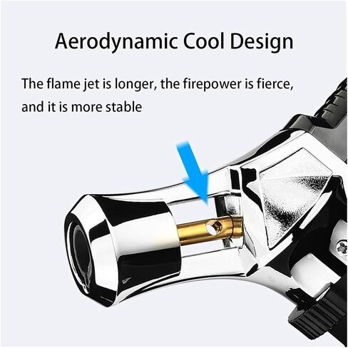 2024 Windproof Flame Wighter ، Mok Torch Wighter ، Gas القابل للتعديل للشموع ، في الهواء الطلق ، التخييم ، المشي لمسافات طويلة (غير مدرج) (أسود) in Saudi Arabia