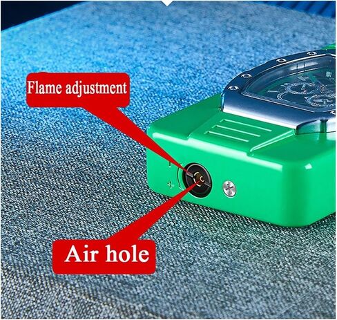 2024 Made Metal, Portable Multi-Function Lighter with Adjustable Flame, Outdoor Windproof Butane Lighter, Suitable for Gift Candles, Camping, etc. (Butane not Included)(Yellow 3) in Saudi Arabia