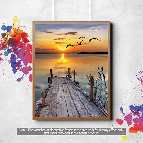88iiAii Paint by Numbers Kit for Adults, Paint by Number Flowers with 3 Brushes and Acrylic Can Be Used As A Gift Or Wall Decoration, with Gift Box(16x20 Inch) in Saudi Arabia