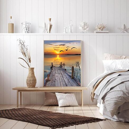 88iiAii Paint by Numbers Kit for Adults, Paint by Number Flowers with 3 Brushes and Acrylic Can Be Used As A Gift Or Wall Decoration, with Gift Box(16x20 Inch) in Saudi Arabia
