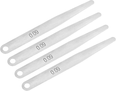 UXCELL METIC SINANGY LESER GAUGE 0.09MM أداة قياس الفولاذ المقاوم للصدأ لعرض الفجوة 4pcs in Saudi Arabia