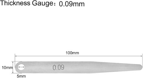 UXCELL METIC SINANGY LESER GAUGE 0.09MM أداة قياس الفولاذ المقاوم للصدأ لعرض الفجوة 4pcs in Saudi Arabia