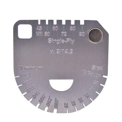 Upgraded Shingle Gauge for Roof Shingle, Panel & Membrane Thickness Gauge, Metal Gauge for Asphalt Shingle, Panel & Roofing Membrane in Kuwait
