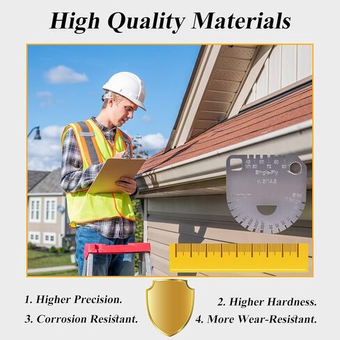 Upgraded Shingle Gauge for Roof Shingle, Panel & Membrane Thickness Gauge, Metal Gauge for Asphalt Shingle, Panel & Roofing Membrane in Kuwait