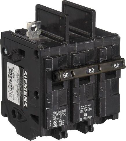 Siemens BQ3B060 60-Amp Three Pole 240-Volt 10KAIC Lug In/Lug Out Breaker in Saudi Arabia