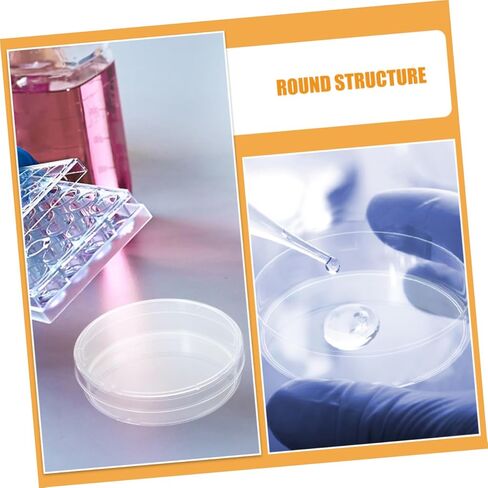 Cabilock 5pcs Cell Culture Dishes Lab Scientific Products for School Science Projects Chemical Stability Standardized in Saudi Arabia