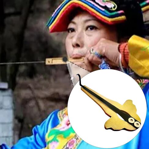 Dynwave Russian Jaw Harp Folk Music Gift Professional Gift من السهل تشغيل الآلات الموسيقية المحمولة MaultRommel للأطفال البالغين ، جولة in Kuwait