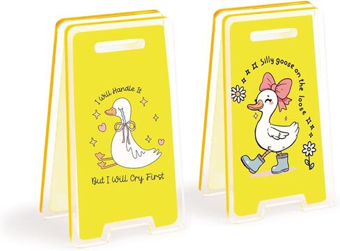 2pcs ديكور مكتب مكتب مضحك ، هدايا ديكور فريق ديكور ، أوزة سخيفة لزجة هدايا للنساء رجال زعيم زعيم ، معلم ، مدرب ، موظفون ، هدايا الفيل الأبيض in Kuwait