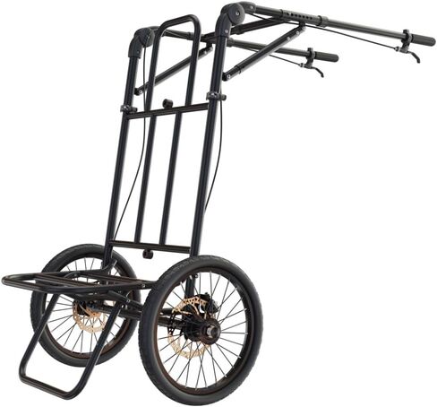 HD (disc Brakes) Hiking Cart, Hands-Free Hiking Trailer Travel Cart, Black in Saudi Arabia