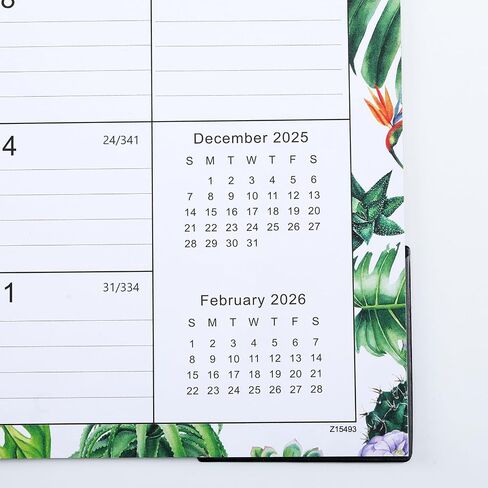 Desk Calendar 2026-2026 Desk/Wall Calendar, January - December 2026 Calendar, 12'' x 17'', with Large Ruled Blocks in Saudi Arabia