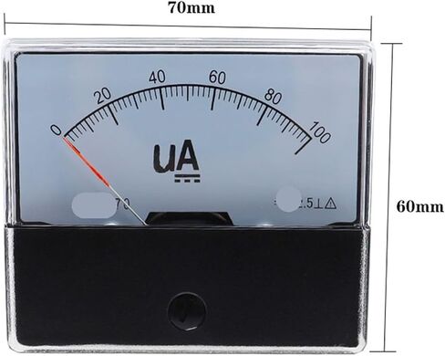 DH-670 Analog Panel Ammeter 70mm*60mm(DC 100UA) in Saudi Arabia