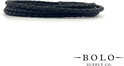 Premium Braided Leather Cord for Jewelry Making, Bracelets, Necklaces & Bolo Ties – Genuine Leather, Flexible, Durable & Soft – Ideal for DIY Craft Projects (Dark Antique Brown, 5mm, 6 ft Bundle) in Saudi Arabia