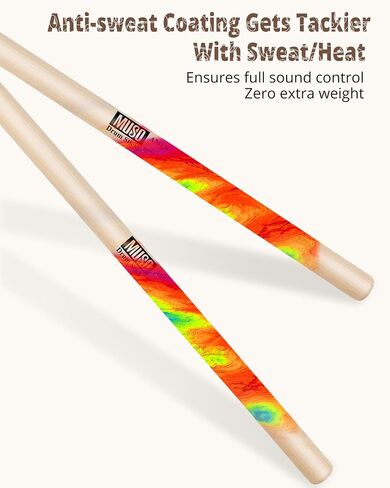 عصي الطبل ، American Hickory Drumstick ، ​​Drumsticks for Drums ، Baquetas Para Bateria ، إكسسوارات الطبول للطبول ، 5B Drumsticks (5B-2Pack) in Kuwait
