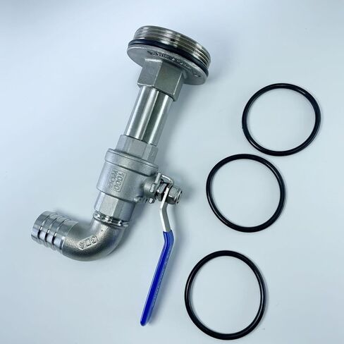 Stainless Steel Drum Faucet with Quick Connect Fitting, Convex Base 20mm in Kuwait