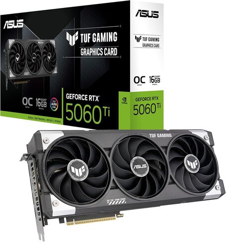 ASUS The SFF-Ready Prime GeForce RTX™ 5060 Ti 16GB GDDR7 OC Edition Graphics Card (PCIe® 5.0, 16GB GDDR7, HDMI®/DP 2.1, 2.5-Slot, Axial-tech Fans, Dual BIOS) in Kuwait