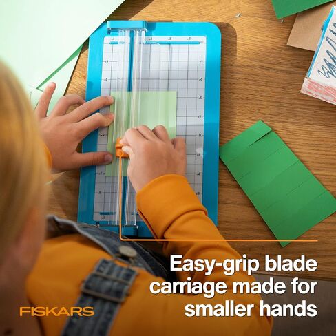 Fiskars Kids Cardboard Creator – Safer Cardboard Cutting Tool with Ergonomic SoftGrip Handle, For Craft and School Supplies, 5 inches in Saudi Arabia