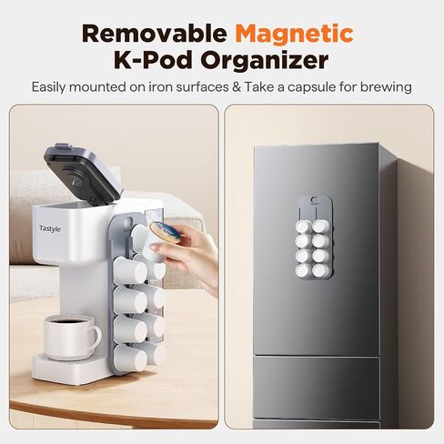 صانع القهوة الساخن والمثلج مع منظم K-Pod Magnetic (قرون غير مدرجة) ، ومتاجر 10 قرون ، و 4-5 أكياس لصنع القهوة ومرر خدمة واحدة للخدمة K للكوب والأراضي ، ودبابات المياه القابلة للإزالة 40 أوقية ، والأسود in Kuwait
