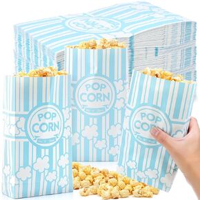 200 PCS Paper Popcorn Bags Bulk 2 Oz blud slat bottom bloys Red and White يمكن التخلص من الحاوية القابلة للتصرف في فيلم Night Night Bucket for Retro Movie Party Party Carnival Supplies (Red and White) in Saudi Arabia