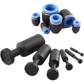20 PCS موصل هوائي سريع الأنبوب البلاستيكي PP PPF 4MM 6MM 8MM 10MM 10MM 12 مم ختم هوم ختم (PP-16) in Saudi Arabia