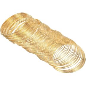 PATIKIL 100 حلقات سلك الذاكرة ، 2pcs 1mm 18 مقياس المجوهرات السلك الحرفي سلك الذاكرة السلك الصلب للمجوهرات صنع الأساور الدينية DIY ، الأسود in Kuwait