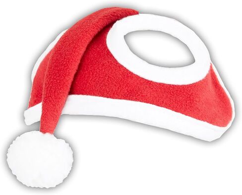 Horze Christmas Santa Cap | غطاء الرسن من الحصان الزليح مع تقليم الصوف - أحمر - مقاس واحد in Saudi Arabia