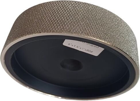 Diamond Grinding Wheel 6"x1.5"x1" Embossed Grooved Knurled Sharp Wear-Resistant 150x38x25.4mm Holes Polishing Wheel(60) in Saudi Arabia